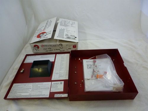 Fire-lite honeywell ms-2 fire alarm control panel enclosure red with key for sale