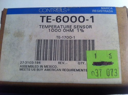 Johnson controls te-6000-1 temperature sensor for sale