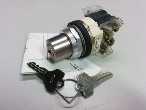 Allen bradley 800t-j43ke7b cylinder lock selector switch 3 pos maint ser t nnb for sale