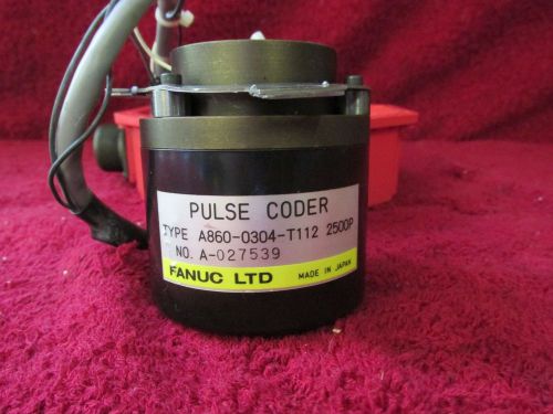 FANUC A860-0304-T112 2500P PULSE CODER &amp; CAP USED GOOD TAKEOUT