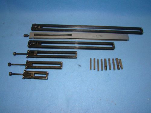 6 rectangular gage block holders and accessories for sale