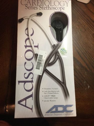 600ST ADSCOPE CARDIOLOGY MULTIFREQUENCY NINJA STETHOSCOPE ALL BLACK BY ADC