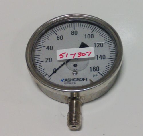 Ashcroft duralife 0-160psi liquid filled gauge for sale