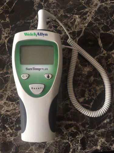 Welch Allyn SureTemp Plus 690 Thermometer With Brand New Temp Probe , Used