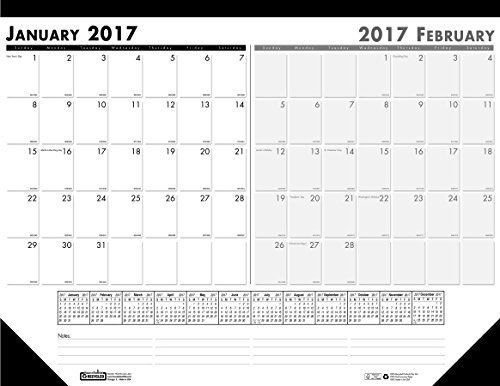 House of Doolittle 2017 Two-Month Desk Pad Calendar, 18.5 x 13&#034; (HOD1346-17)