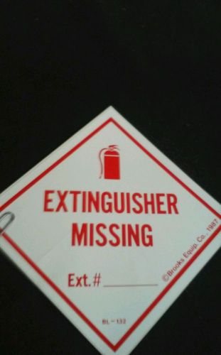 Extinguisher missing adhesive signs TOTAL OF 5