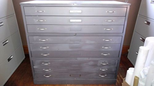 Hamilton Flat File Cabinet 9 drawers - Blueprints Architecture Photography Art