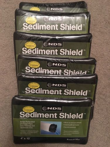 NDS Sediment Shield Filter Fabric LOT of (6) 4&#034; X 10 ft NEW