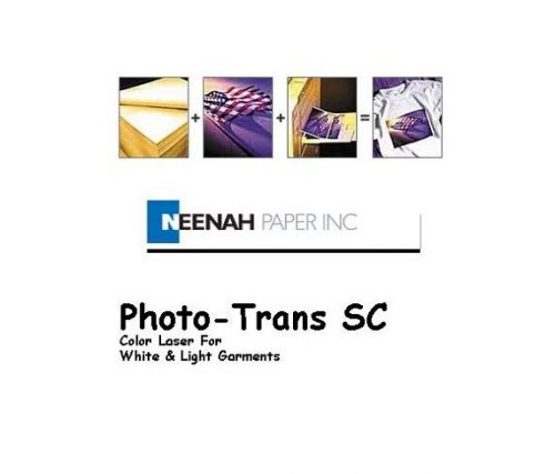 NEENAH Paper Photo-Trans SC Heat Transfer Paper 8.5 x 11 100 Sheet FREE SHIPPING
