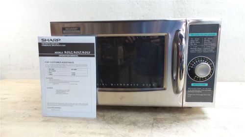 Sharp R21LCF 120V 1000 Watt 0.95 Cu Ft Cap SS Professional Microwave Oven