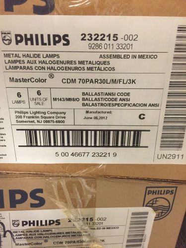 12-Phillips CDM70par30/L/M/FL/3K Metal Halide