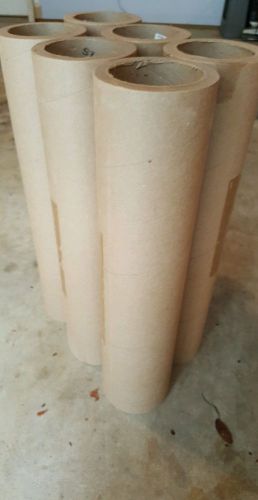 6 Heavywall Cardboard Tube 4&#034;O.D. x 3&#034; I.D. x 18&#034; Length craft construction