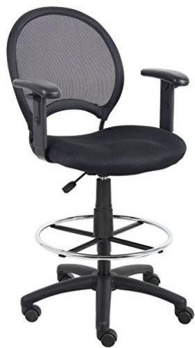 Boss B16216 Mesh Drafting Stool With Adjustable Loop Arms