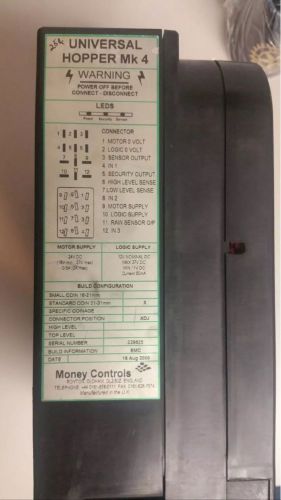 CAR WASH AMERICAN CHANGER MONEY CONTROLS UNIVERSAL  Mk 4 HOPPER Coin Bill