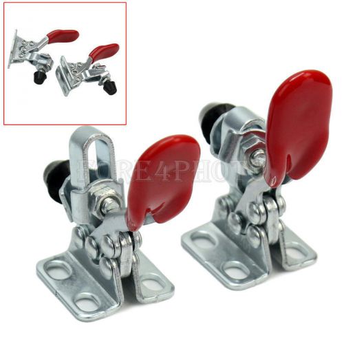 2 Pcs Metal Horizontal Quick Release Tool Toggle Clamps 60Lbs Holding Capacity