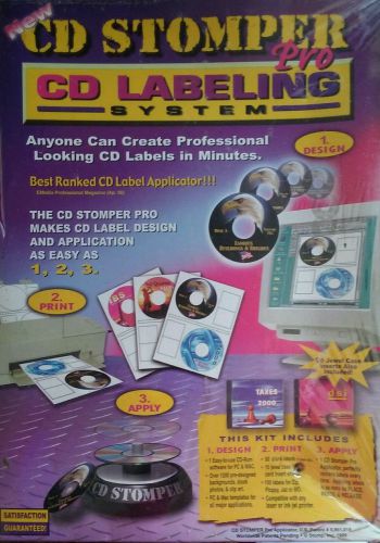 Cd stomper pro labeling system kit design personalize print imb pc mac sealed for sale