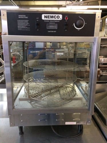 Nemco Hot Food Pizza Merchandiser Display Cabinet Revolving 3 Tier Works Great