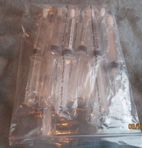 BD 10 lot 10ml flush  PREPPER emt training sodium chloride prefilled syringes