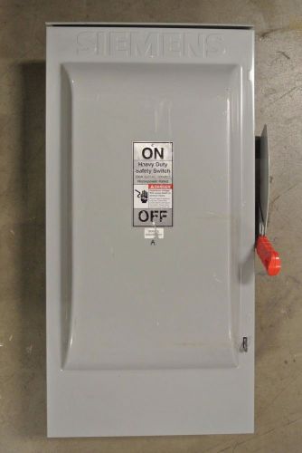 Used Siemens HF364NR 200 amp 600 volt 3R outdoor fusible disconnect