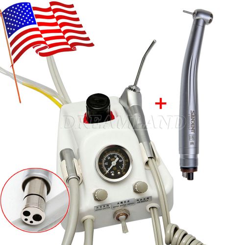 USA Dental Air Turbine Unit Work W/ Compressor+High Speed Handpiece 4Hole STNABM