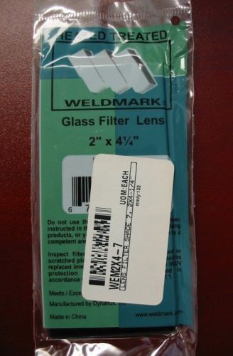 Shade 7 -  2&#034; x 4-1/4&#034; glass welding helmet filter lens for sale