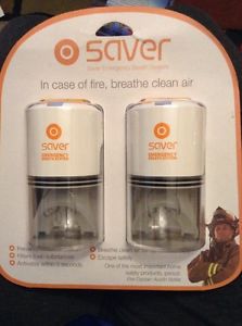 NEW Safety iQ Saver Emergency Breath System portable Fire Safety - 2 Person Set