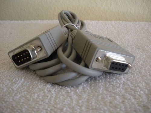 New 6ft vga cable 9 pin male to 9 pin female m/f f/m for sale