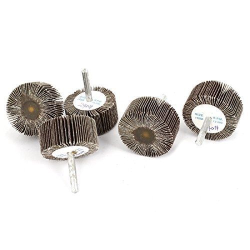 Uxcell 50mm x 25mm x 6mm 240 grit emery cloth grinding flap wheel discs 5pcs for sale