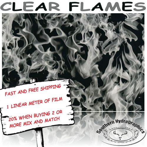 Hydrographic water transfer hydrodipping film hydro dip clear flames for sale