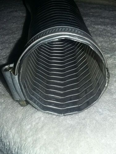 Vacuum Bellows Hose 13&#034; long  2&#034; ID With clamp Fittings Stainless Steel