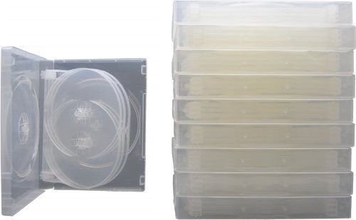 mediaxpo Mediaxpo Brand 10 Clear 8 Disc DVD Cases