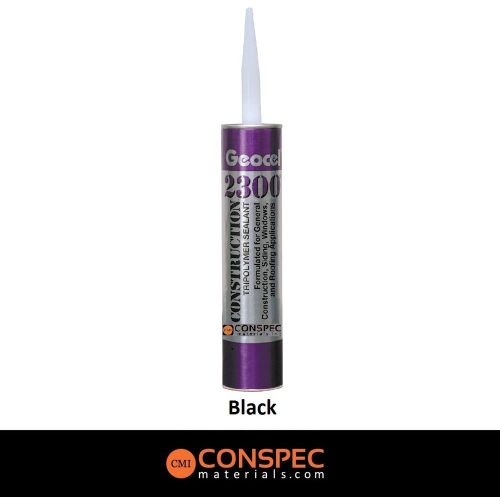 Geocel 2300 black tripolymer construction &amp; pro roofing sealant 10-oz tube 26900 for sale