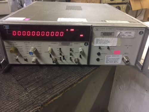 HP 5354A Automatic Frequency Converter 115/230 VAC 200 VDC 0.015-4.0 GHz