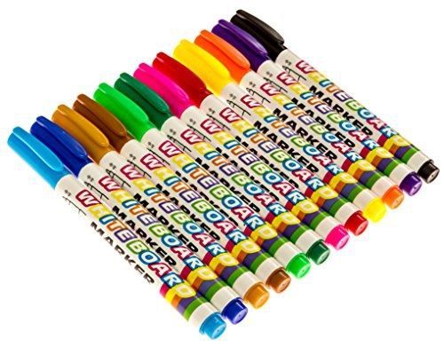 Orkey Dry Erase Whiteboard Markers - 12 Pack - Thin Style