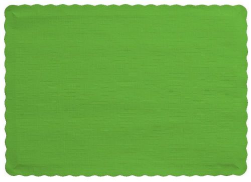 Creative Converting 50 Count Touch of Color Paper Placemats, Fresh Lime