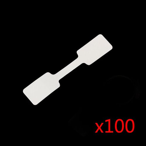 100pcs Jewelry Price Tags Necklace Bracelet Ring Blank Labels Paper Stickers