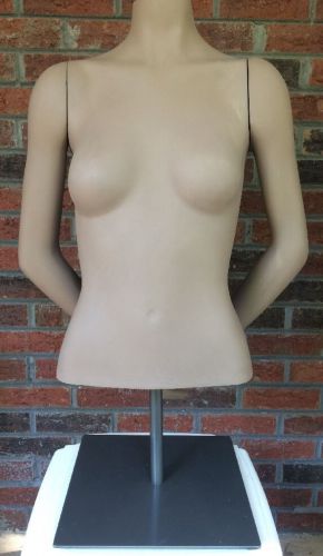 Female Table Top Torso Mannequin Form with stand headless