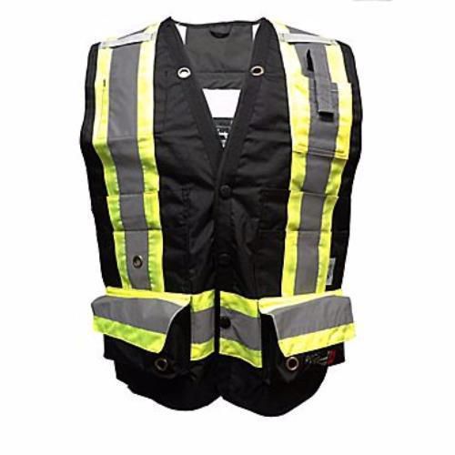 Viking professional journeyman 300d surveyor safety vest - black - medium for sale