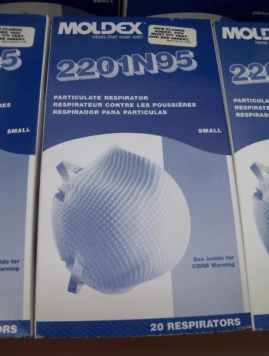 100 Moldex 2201N95 Particulate Respirators AutoBody Remodeler Construction Small