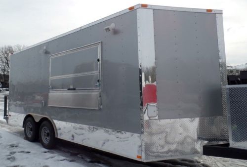 Concession Trailer 8.5 X 18 Silver Food Event Catering