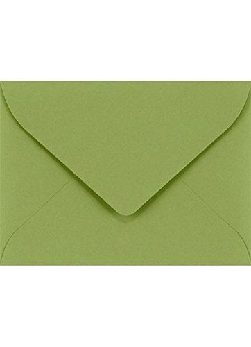 Envelopes.com #17 Mini Envelope (2 11/16 x 3 11/16) - 70lb. Avocado Green (250