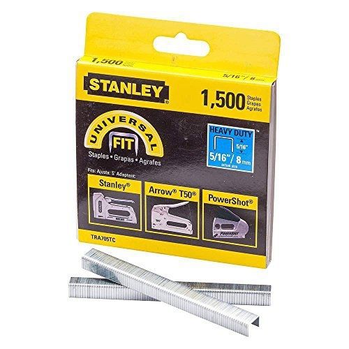 Stanley TRA705TCS Type G Heavy-Duty Staples (1500 Pack), 5/16&#034;