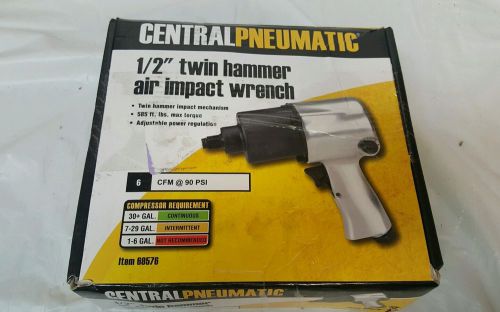 central pneumatic 1/2&#034; twin hammer air impact wrench