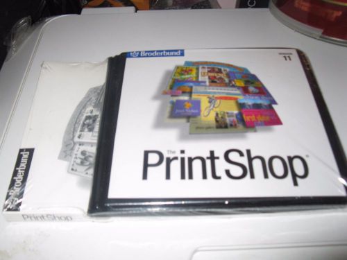 BRODERBUND The Print Shop CDs &amp; Instruction Manual Version 11
