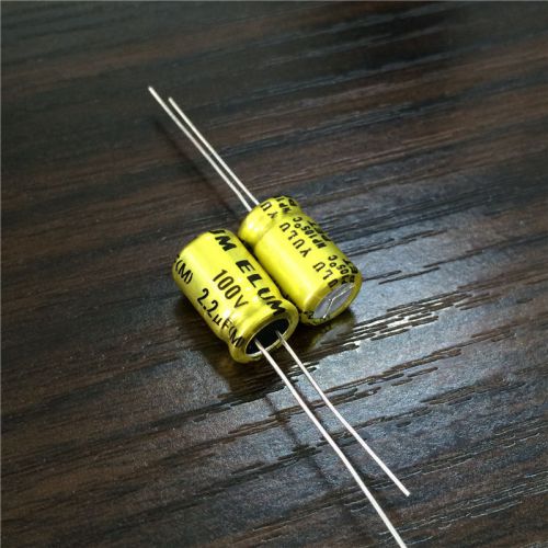 80pcs 100v 2.2uf 100v elum np 8x11.5mm bipolar electrolytic capacitor for sale