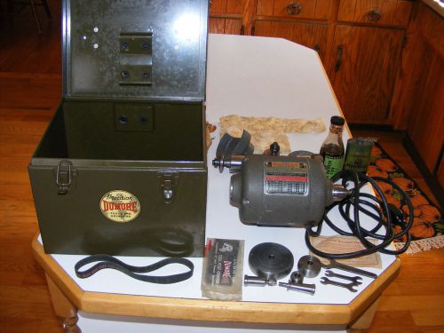 DUMORE TOOL POST GRINDER NO. 44- 1/4 HP W/ACCESSORIES &amp; box