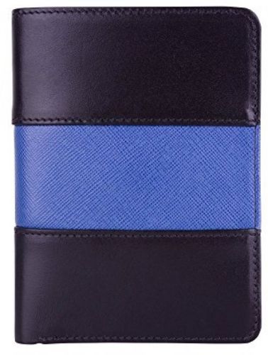Police Badge Wallet, All Leather, Fits Any Shape Badge- Black Leather With Thin