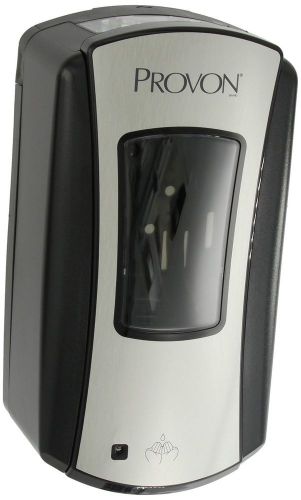 Provon 1972-01 ltx-12 brushed dispenser 1200ml capacity chrome/black new for sale