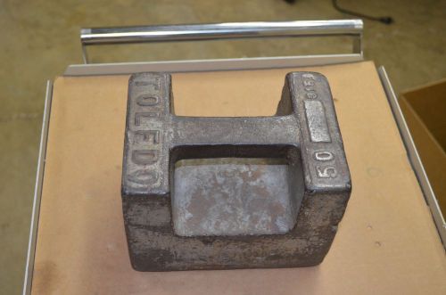 Toledo 50 pound 50 lb Scale test weight calibration weight vintage for scales
