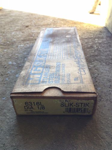 Messler MG Slik-Stik 6316L Stainless Steel Welding Electrodes 1/8&#034; AWS A5.4- NIB